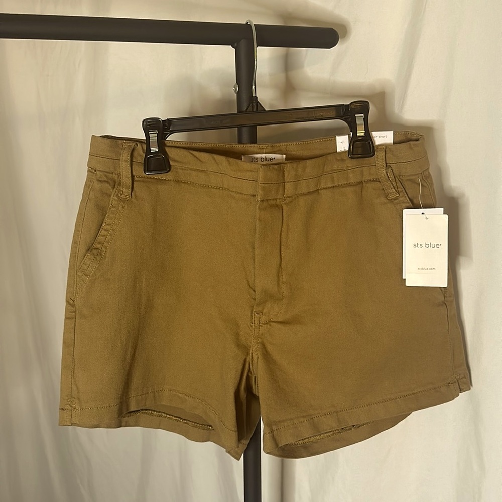NWT STS BLUE Palmer trouser short -‎ almond